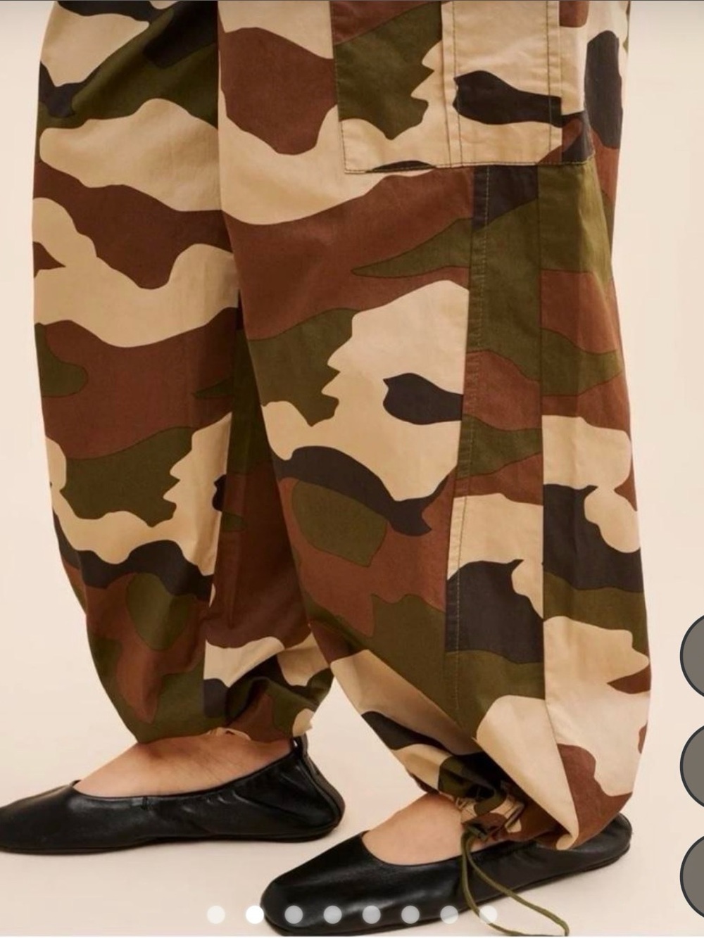 Good American Camo Cargo Pants Fatigue Green Size S NWT $139 - Picture 3 of 15